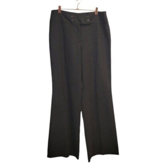 Cambio | Wide Leg High Rise Waisted Dress Career Pants Trousers Gray - Picture 1 of 6